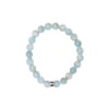 Bracelet Aigue-Marine Perles rondes 8 mm