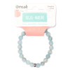 Bracelet Aigue-Marine Perles rondes 8 mm