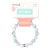 Bracelet Aigue-Marine Perles rondes 10 mm
