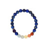 Bracelet 7 Chakras Lapis-lazuli Perles rondes 8 mm
