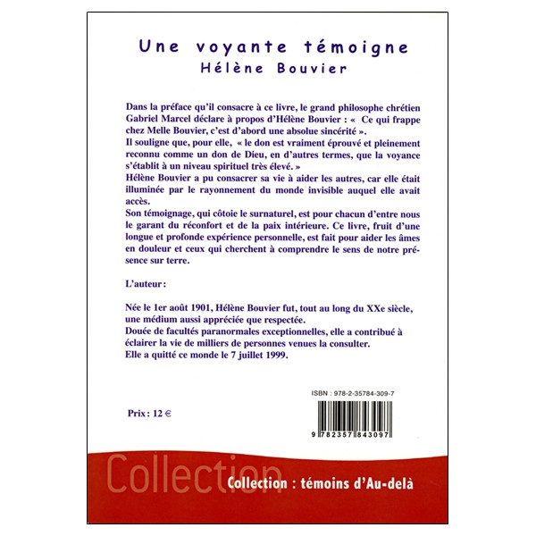 Une voyante témoigne d'après des notes recueillies par Simone Saint-Clair