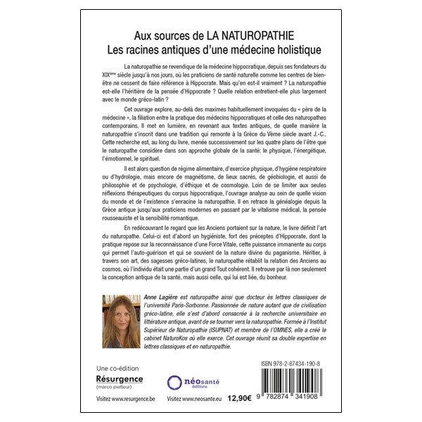 Aux sources de la naturopathie - La sagesse antique au service de notre santé