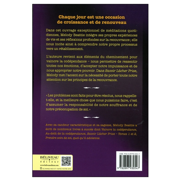 Savoir Lâcher Prise Tome 1 - Méditations quotidiennes