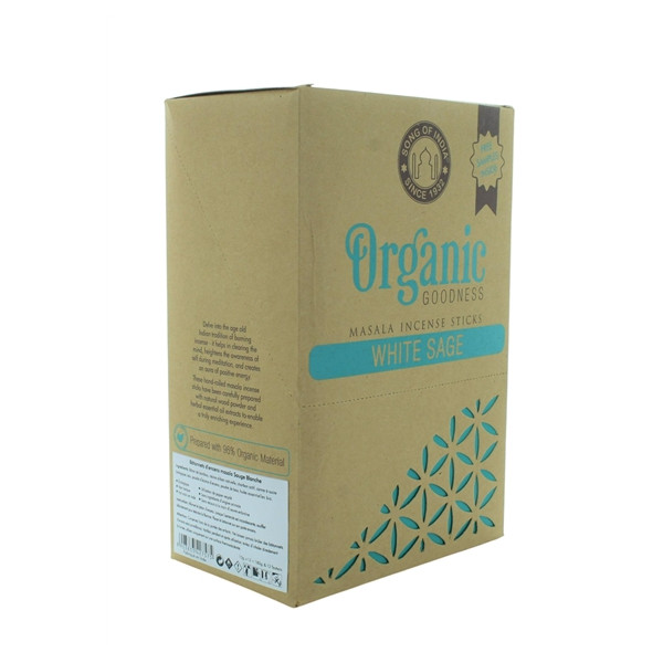 Encens Bâton Organic Sauge Blanche 15 grs
