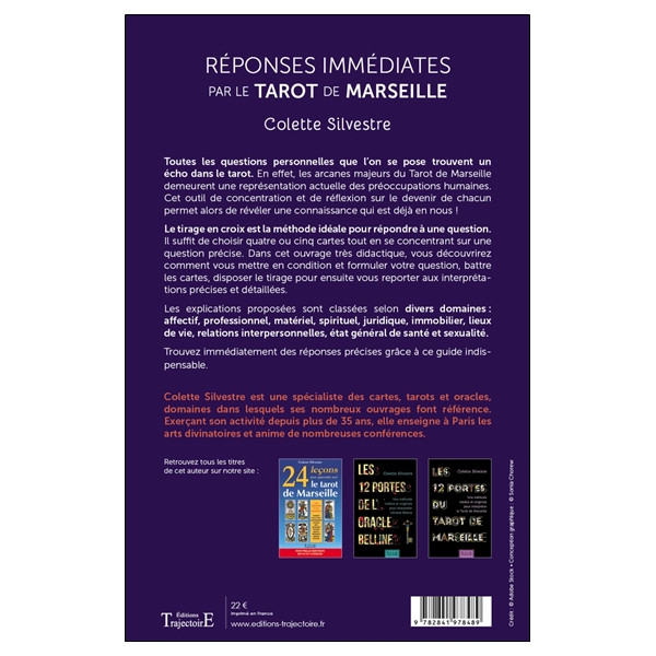 Réponses immédiates par le Tarot de Marseille - Méthode et pratique du tirage en croix et autres tirages simples