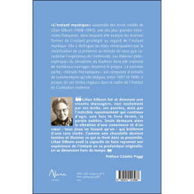 L'instant mystique dans l'oeuvre de Lilian Silburn