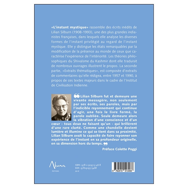 L'instant mystique dans l'oeuvre de Lilian Silburn
