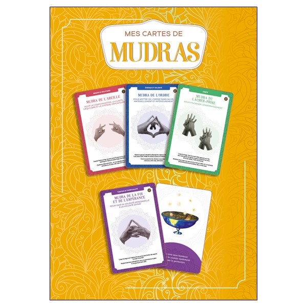 Mes cartes de Mudras - 58 positions de yoga des mains pour améliorer ma santé et mon bien-être - Coffret