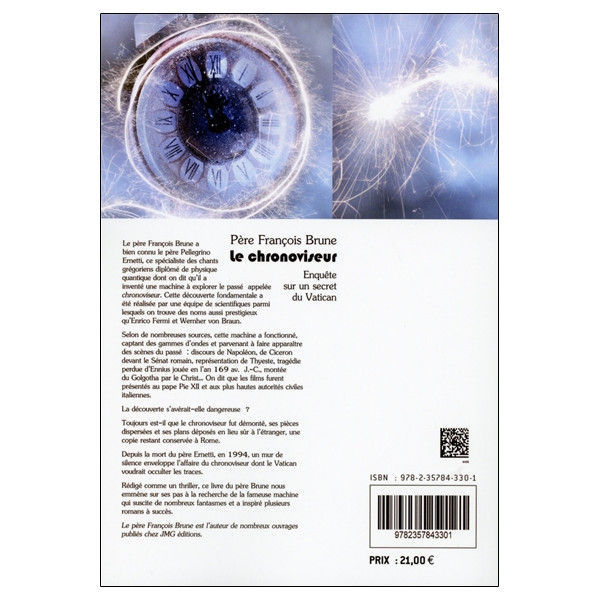 Le chronoviseur - Machine à explorer le passé - Enquête sur un secret du Vatican