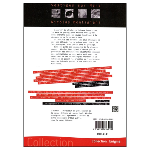 Vestiges sur Mars