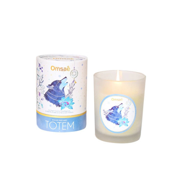 Bougie Totem Le Loup