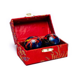 Boules de santé Qi Gong Phénix dragon bleu -- 3.5 cm