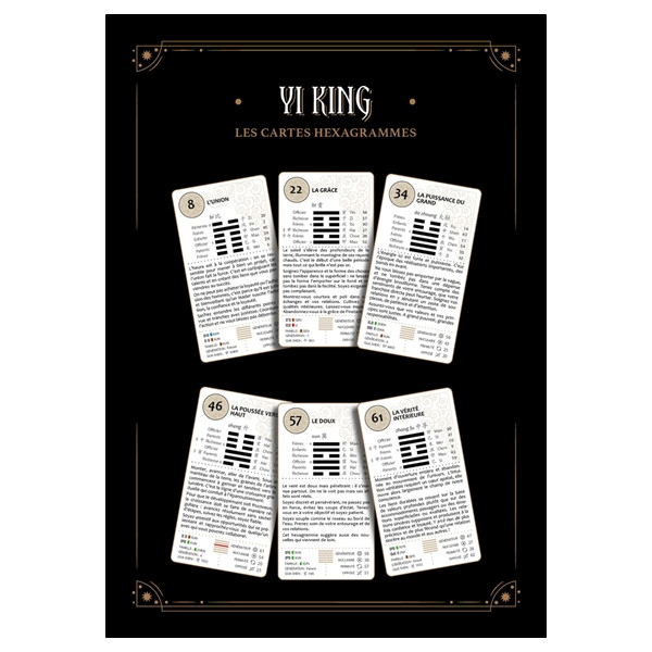 Yi King - Le livre & les 64 cartes hexagrammes - Coffret