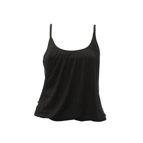 Yoga top Zen sans couture coton bio noir S-M -- 171g