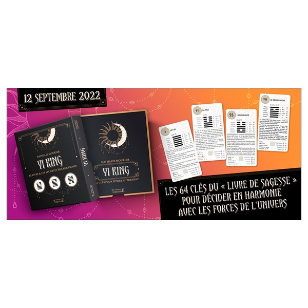 Yi King - Le livre & les 64 cartes hexagrammes - Coffret