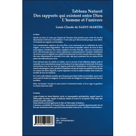 Tableau naturel des rapports qui existent entre Dieu l'homme et l'univers