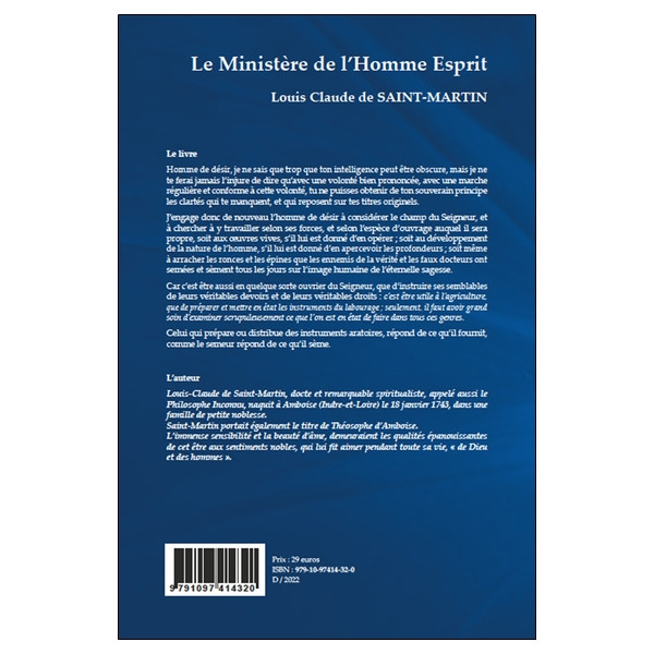 Le ministère de l'Homme Esprit