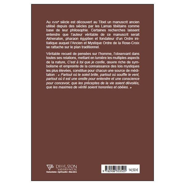 C'est à toi que je confie