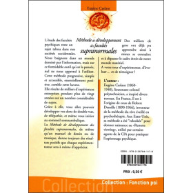 Méthode de développement des facultés supranormales