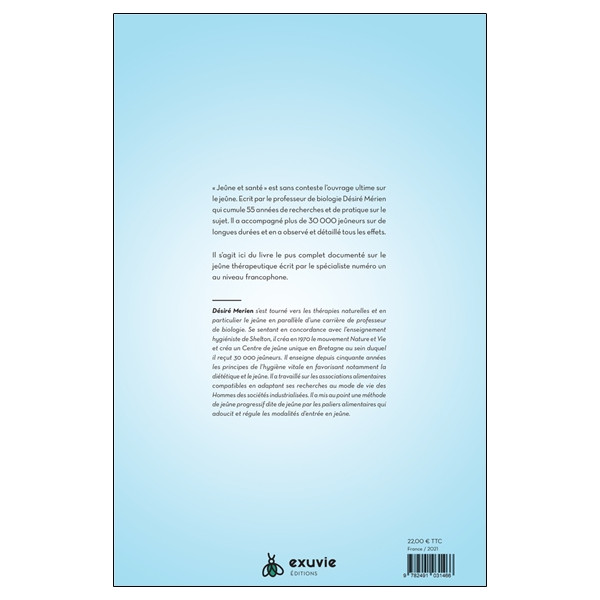 Jeûne & santé - Théorie et pratique du jeûne thérapeutique