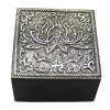 Emballé par 4, Boite Ã  bijoux Lotus -- 6x6x4 cm