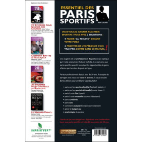 Essentiel des paris sportifs - Pour ceux qui en ont marre de perdre !