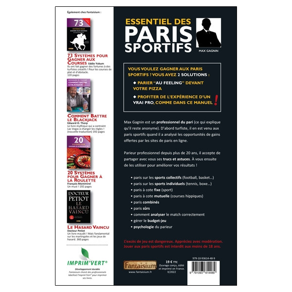 Essentiel des paris sportifs - Pour ceux qui en ont marre de perdre !