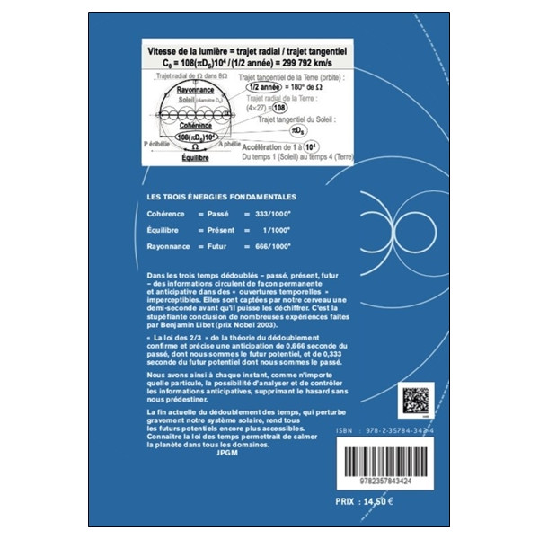 Une grande découverte scientifique - Le dédoublement des temps - Passé, Présent, Futur et le système solaire