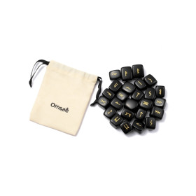 Runes en Obsidienne noire