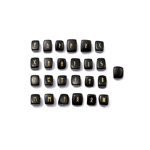 Runes en Obsidienne noire
