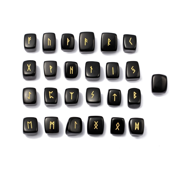 Runes en Obsidienne noire