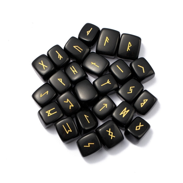 Runes en Obsidienne noire