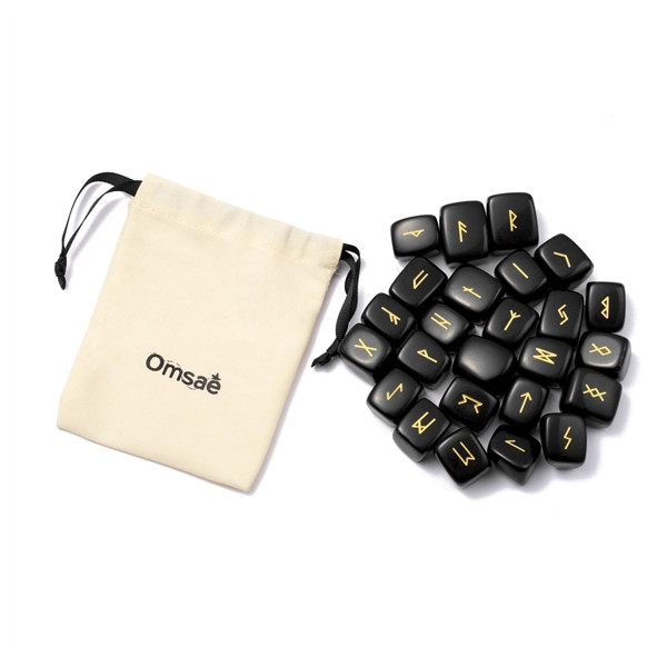Runes en Obsidienne noire
