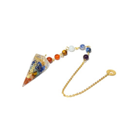 Pendule Orgonite 7 Chakras