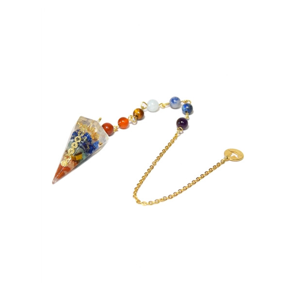 Pendule Orgonite 7 Chakras