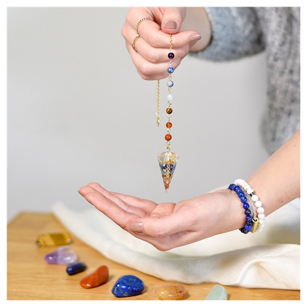 Pendule Orgonite 7 Chakras