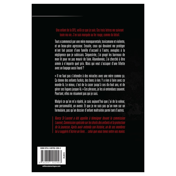 Délaissée - Persécutée - Jugée - DPJ - Fait vécu