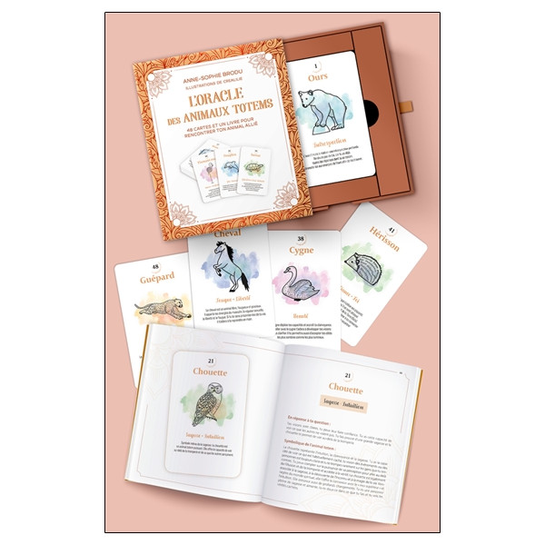 L'Oracle des animaux totems - Coffret - 48 cartes et un livre pour rencontrer ton animal allié