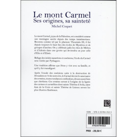 Le mont Carmel - Ses origines, sa sainteté