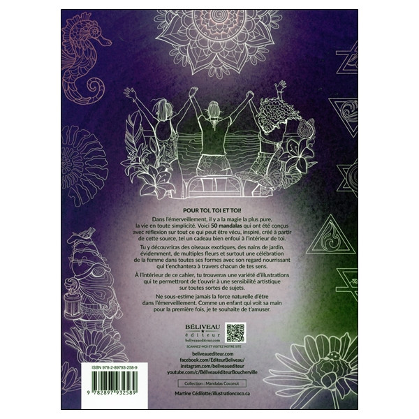 50 mandalas d'émerveillement - Fleurir - S'épanouir - Grandir