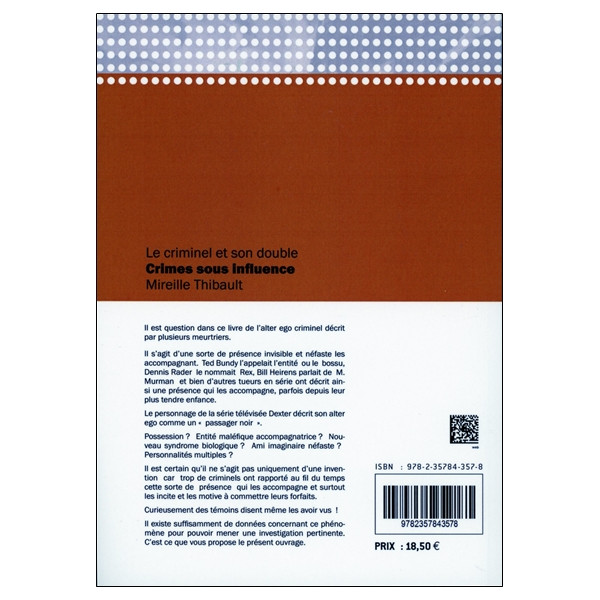 Crimes sous influence - Le criminel et son double