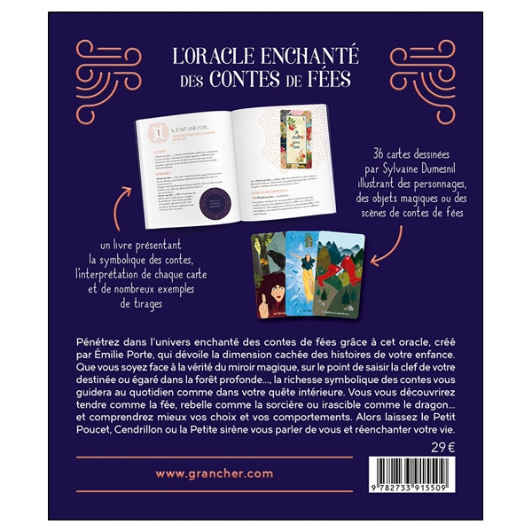 L'Oracle enchanté des contes de fées - Coffret - Le livre & le jeu de 36 cartes