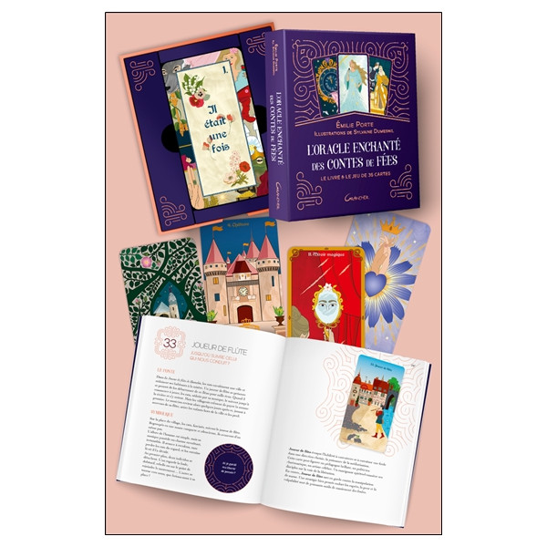 L'Oracle enchanté des contes de fées - Coffret - Le livre & le jeu de 36 cartes