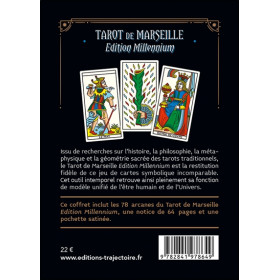 Tarot de Marseille édition Millennium - 78 arcanes & la notice - Coffret