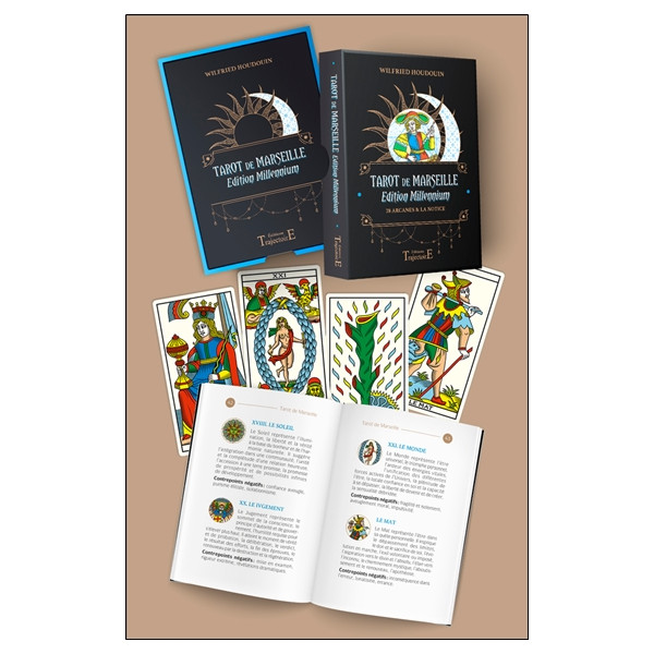 Tarot de Marseille édition Millennium - 78 arcanes & la notice - Coffret