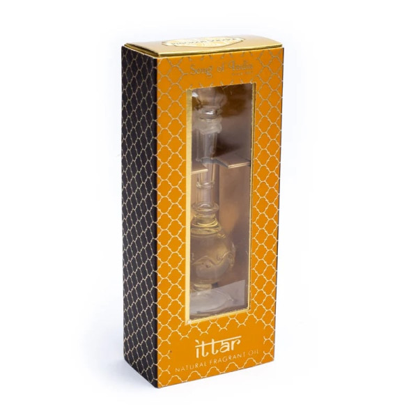 Emballé par 3, Huile de parfum bouteille soufflée  Bois de Santal -- 5 ml