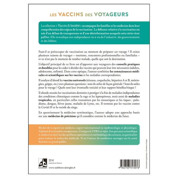 Les vaccins des voyageurs - Panorama des vaccins universels, tropicaux et émergents