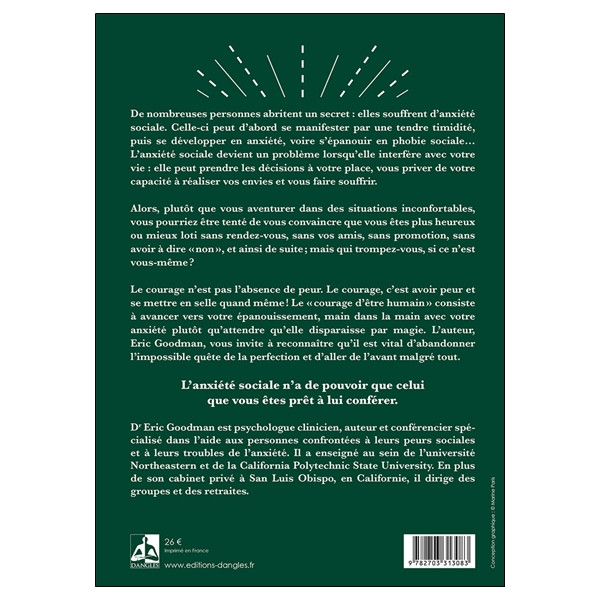 Le courage d'être humain - Apprendre à avancer avec l'anxiété sociale et s'épanouir