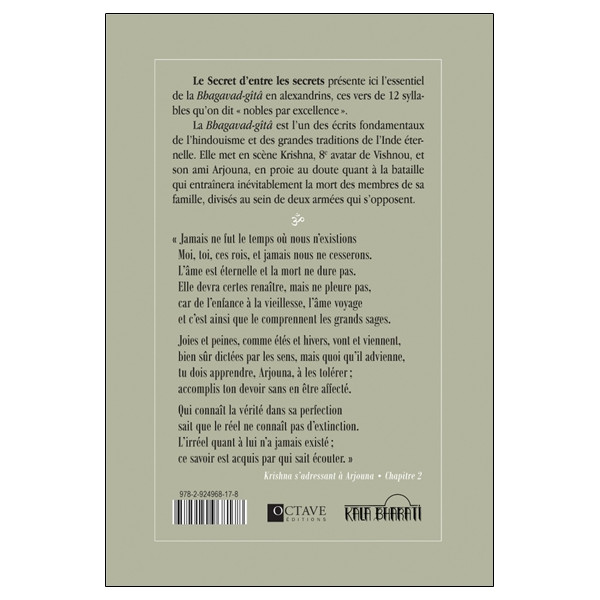 Le secret d'entre les secrets - La Bhagavad-Gîtâ - L'essentiel en vers alexandrins