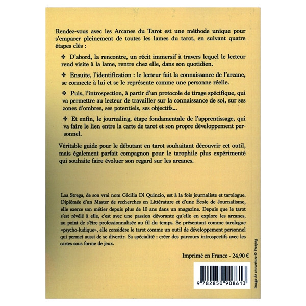 Rendez-vous avec les arcanes du tarot - Livre d'exercices pour découvrir, s'emparer et mémoriser toutes les cartes du tarot !
